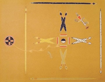 FIRST DRY-PAINTING sandpainting